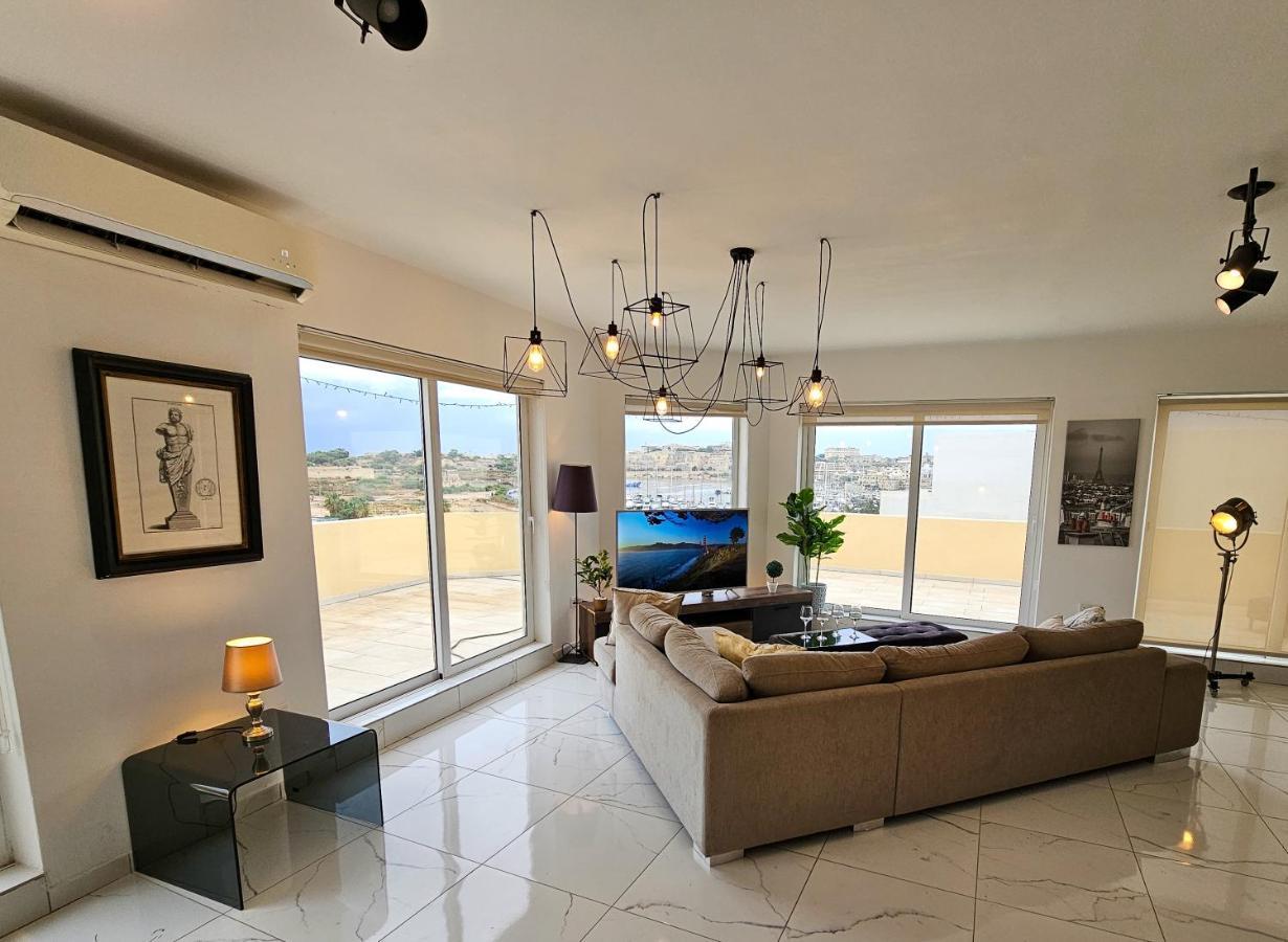 Mive Luxury Sea View Penthouse Daire Gzira Dış mekan fotoğraf