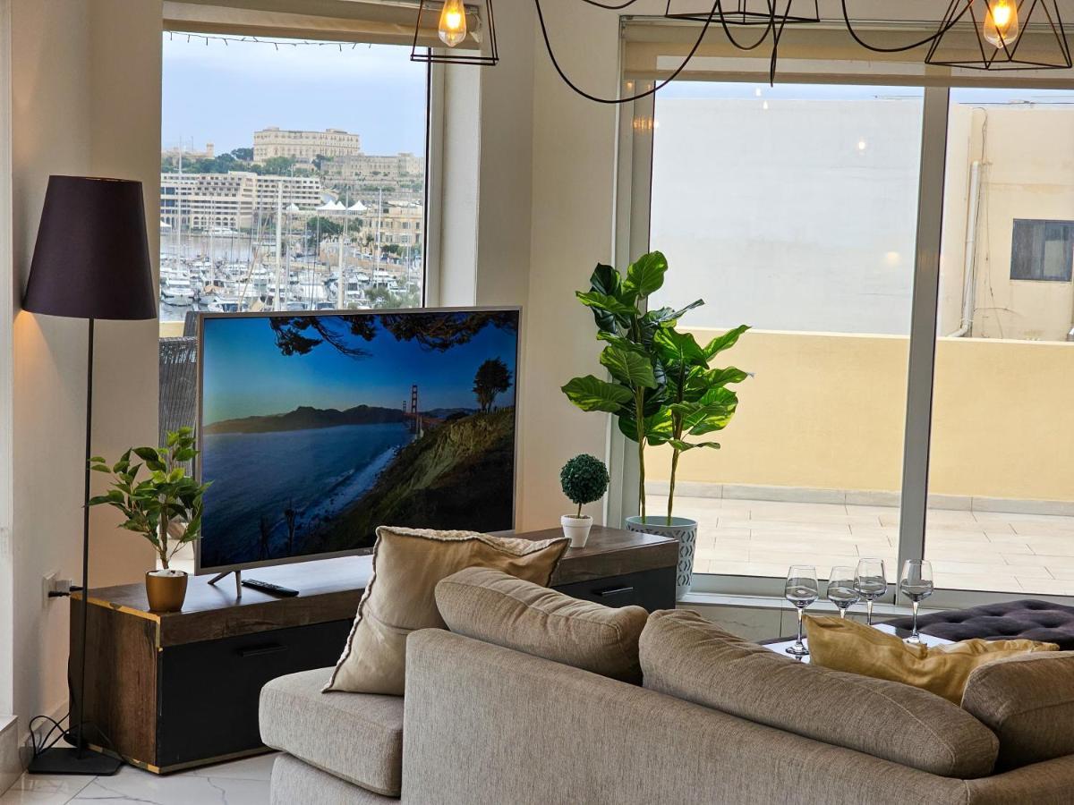 Mive Luxury Sea View Penthouse Daire Gzira Dış mekan fotoğraf