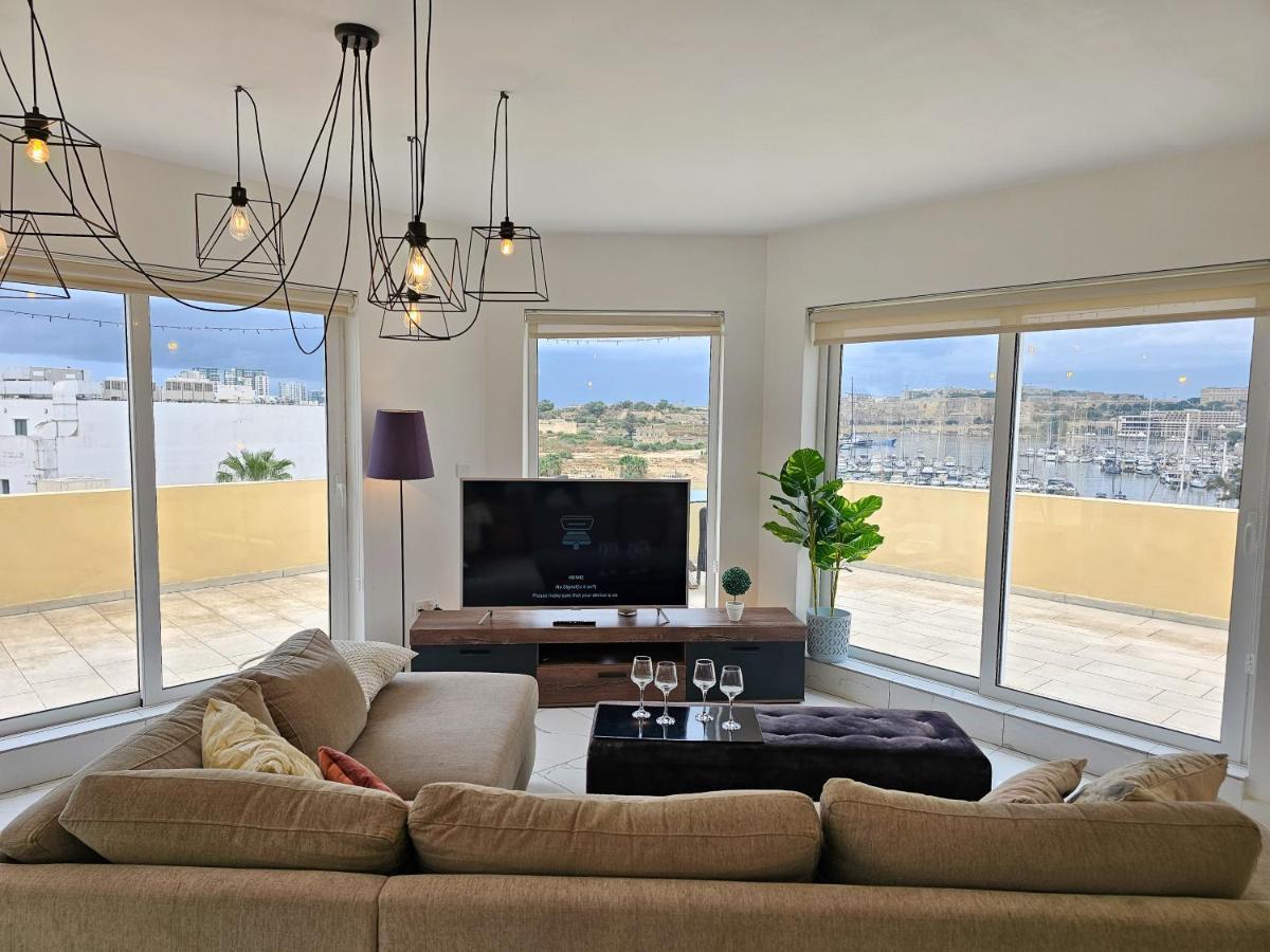 Mive Luxury Sea View Penthouse Daire Gzira Dış mekan fotoğraf